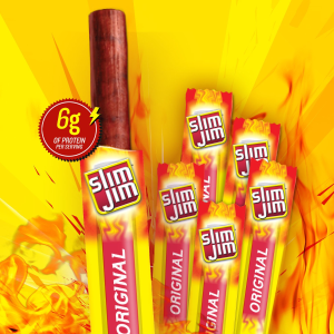 Slim Jim Snack-Sized Smoked Meat Stick, Original Flavor, 14-Count