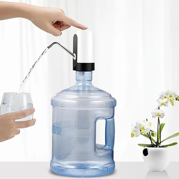 Temu Water Jug Pump Electric Water Bottle Pump Usb Charging