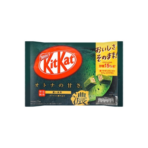 NESTLE雀巢 KitKat 夹心威化巧克力 特浓抹茶味 13枚入