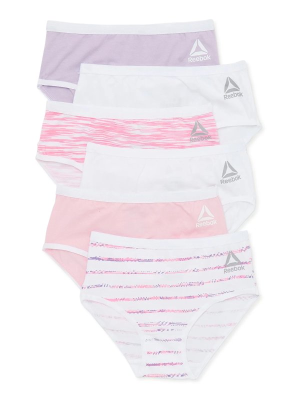Toddlers Girls' Underwear Stretch Briefs, 6-Pack, Sizes 2T-5T