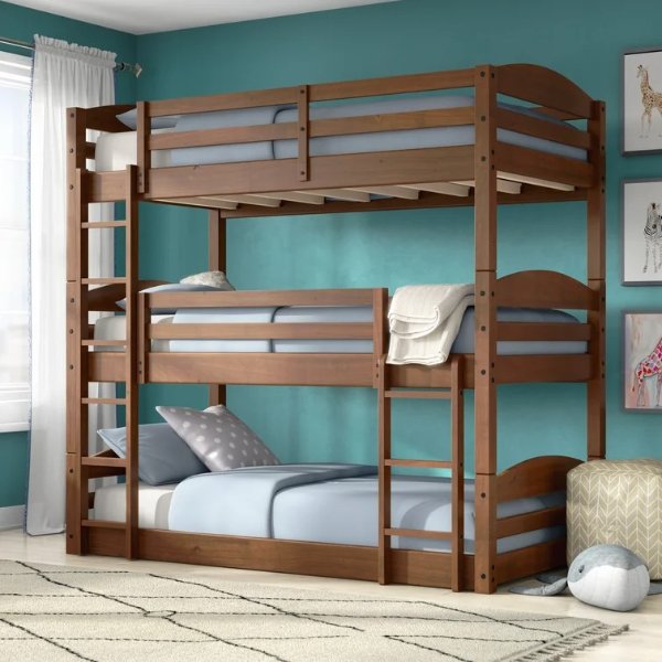 Cvyatko Twin Over Twin Over Twin Triple / Quad Bunk Bed