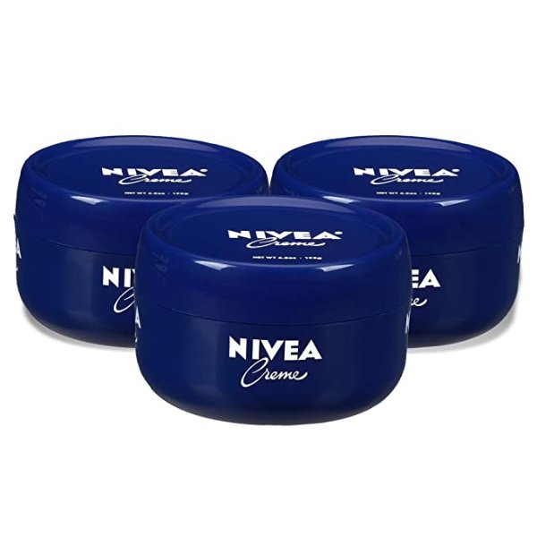 NIVEA Creme - Pack of 3, Unisex All Purpose Moisturizing Cream for Body, Face & Hand Care, Use After Hand Washing - 6.8 oz.