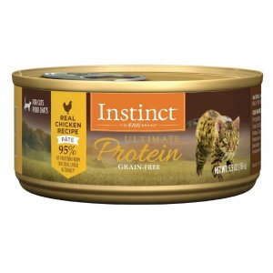 Instinct High Protein Cat Food, Ultimate Protein Grain Free Wet Cat Food Canned