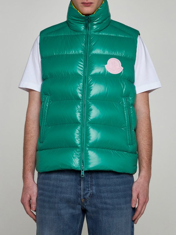 Parke quilted nylon down vest GREEN, MONCLER |Danielloboutique.it