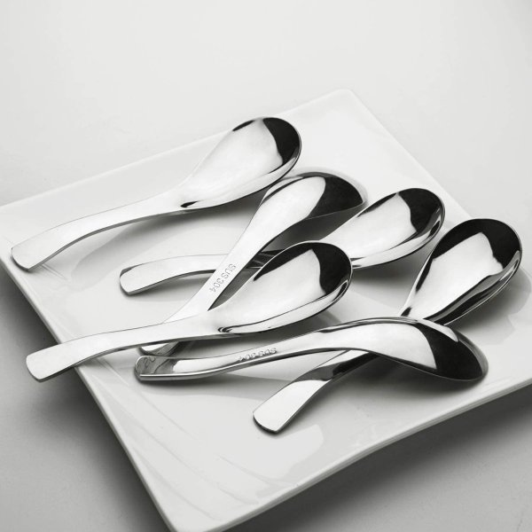 AOOSY 6-Piece Stainless Steel Spoons