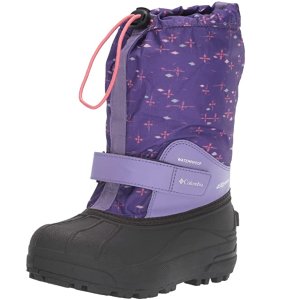 现价$50.75(原价$80）Columbia 儿童防水防滑印花设计雪靴 零下40℃防寒