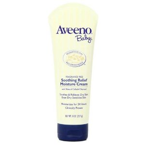 Aveeno Baby Soothing Relief Moisture Cream, Fragrance Free, 8 Ounce