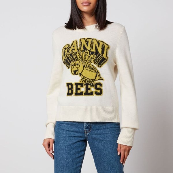 Graphic Bees Jacquard-Knit Jumper
