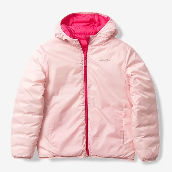 Girls' Reversible CirrusLite Down Hooded Jacket