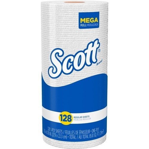 Kitchen Roll Towels, 1 Ply - 128 Sheets/Roll