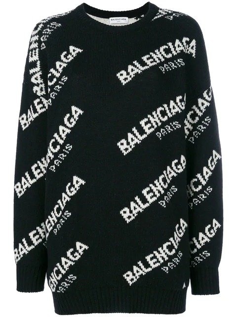 Balenciaga logo 针织毛衣