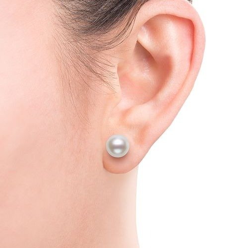 Cultured Freshwater Pearl Stud Earrings (7mm) in 14k Gold