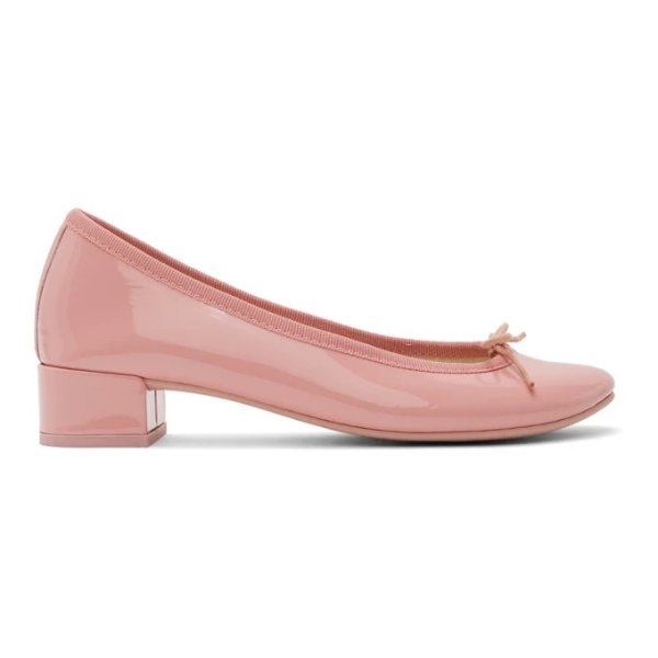 Repetto - Pink Patent Lou 30 Ballerina Heels