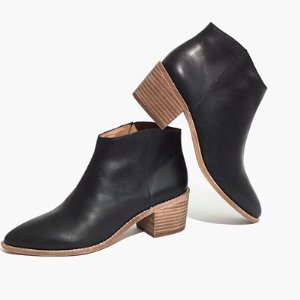 the justine boot in true black @ Madewell