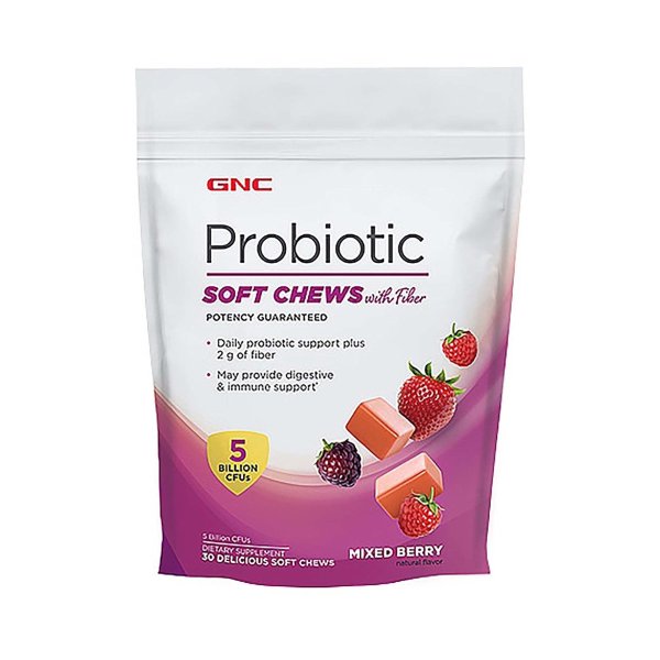 Probiotic Soft Chews with Fiber - Mixed Berry