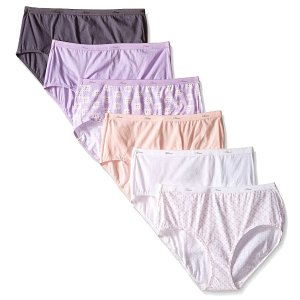 Hanes Women’s Cotton Brief Panties Multi-Packs