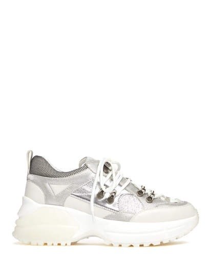 MIA - PANELLED CHUNKY SNEAKERS SILVER KID LEATHER/ PU