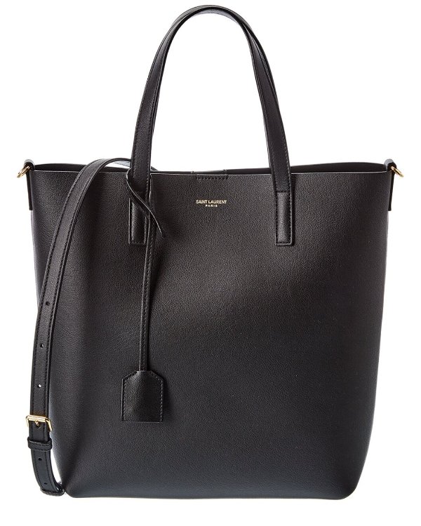 Toy N/S Leather Shopper Tote