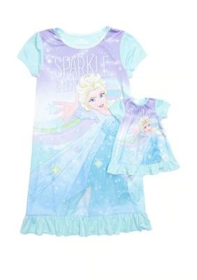 Girls 4-8 Frozen Elsa Night Gown