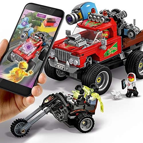 Hidden Side El Fuego’s Stunt Truck 70421 Building Kit, Ghost Playset for 8+ Year Old Boys and Girls, Interactive Augmented Reality Playset, New 2019 (428 Pieces)