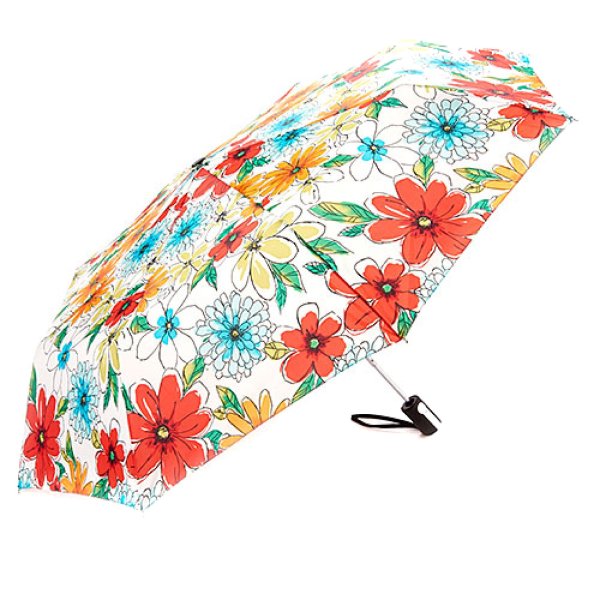 Automatic Compact Umbrella - Floral