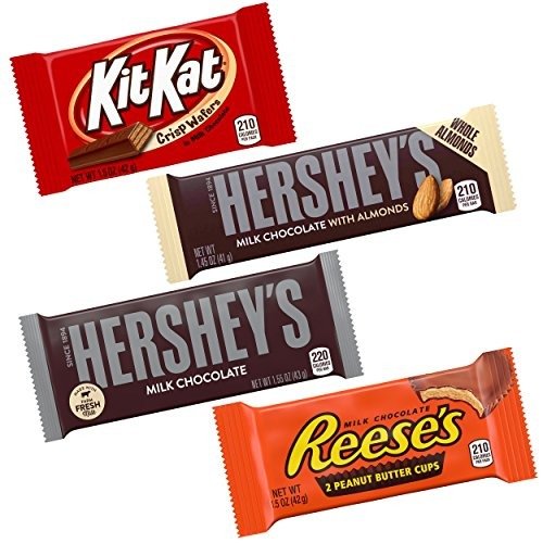 Chocolate Candy Bar Variety Pack (, Reese's, Kit Kat) 30 Count