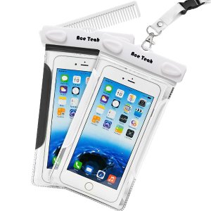 2 Pack Ace Teah Clear Transparent Universal Waterproof Case