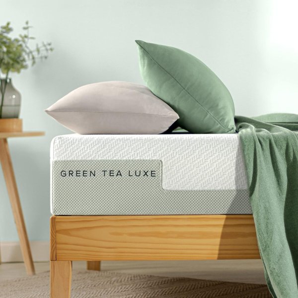 ZINUS 10 Inch Green Tea Luxe Memory Foam Mattress Queen