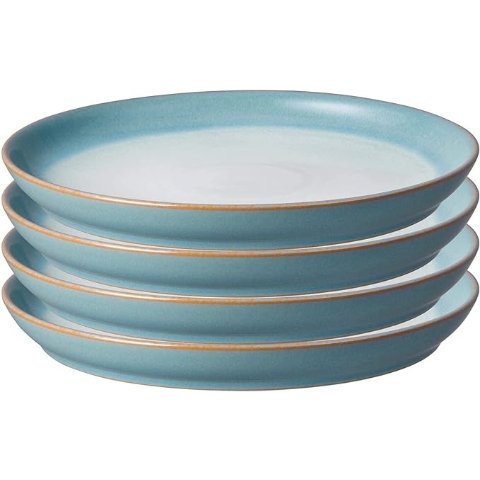 海蓝色边餐盘4个