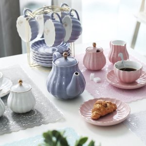 Pukka Home 超美陶瓷茶壶茶杯6组套装 共22件 3色可选