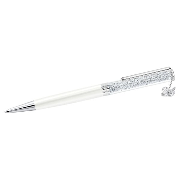 Crystalline Swan Ballpoint Pen, White by SWAROVSKI