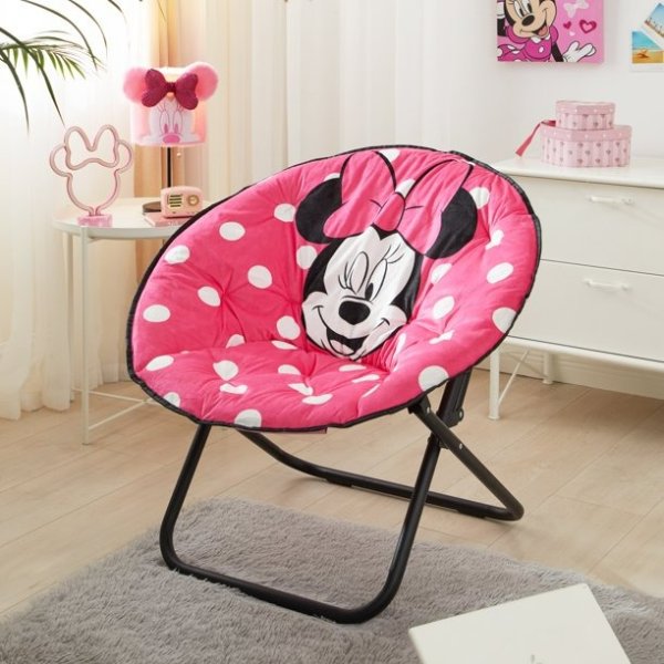 Disney Minnie Mouse 30" Oversized Collapsible Saucer Chair