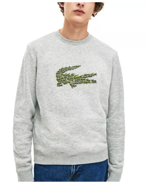 Men's Brushed Molleton Interlock Croc "Christmas" Logo Sweater