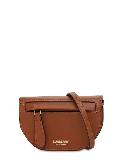 MICRO OLYMPIA LEATHER SHOULDER BAG