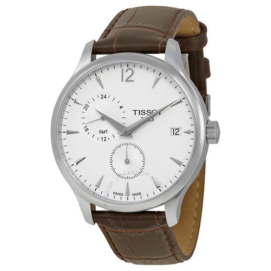 Tradition GMT White Dial Men's Watch T0636391603700