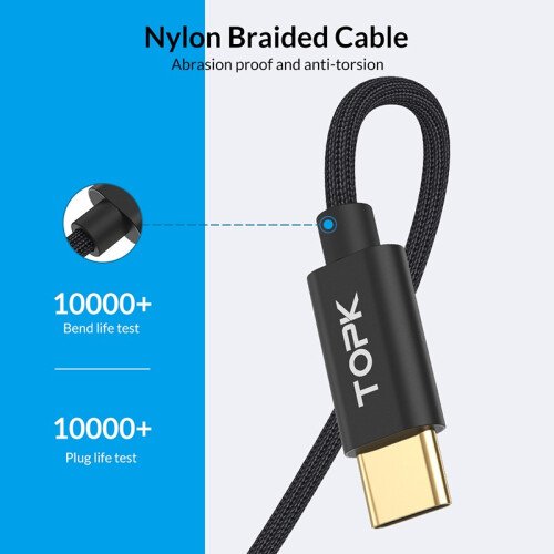 AN80 60W 3A USB Type C to USB C Cable