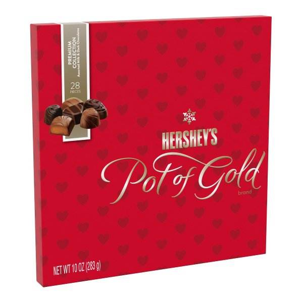 , Pot Of Gold Premium Chocolate Collection Assorted Caramel Candies, & Milk and Dark Chocolates 10 Oz.