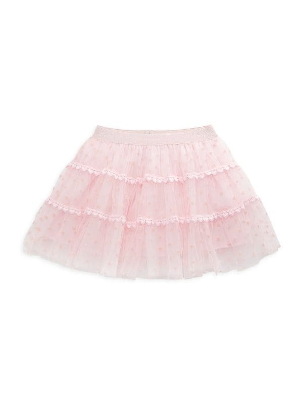 Little Girl's Velvet Heart Tiered Tutu Skirt