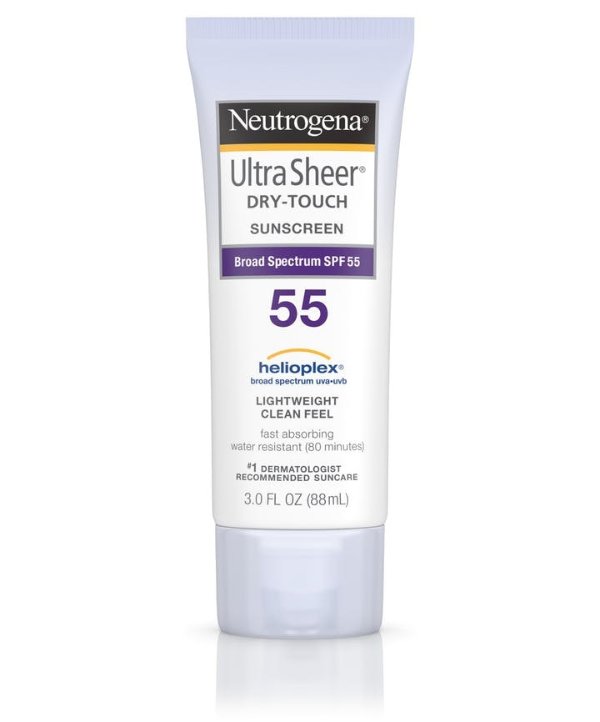 Decrease Sun Exposure with NEUTROGENA® Ultra Sheer® Non-Comedogenic Oxybenzone Free Sunscreen Lotion SPF 55