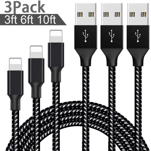 CYHCiCi Lightning Cable 3FT 6FT 10FT