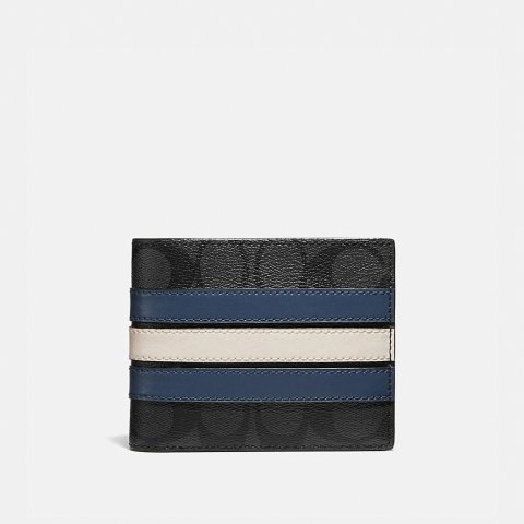 Coach3-In-1 Wallet in Signature Canvas With Varsity Stripe