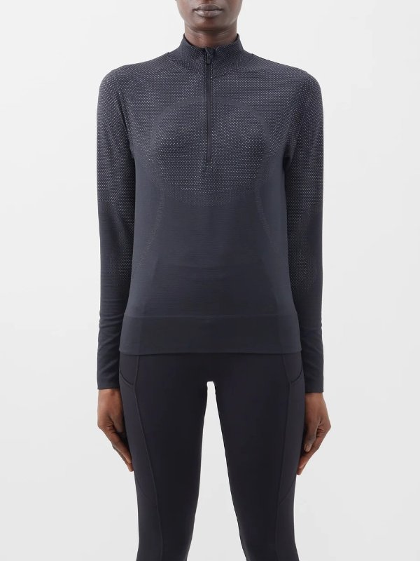 Swiftly Relaxed recycled fibre-blend running top | Lululemon