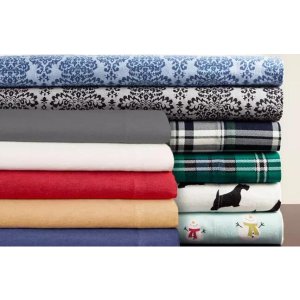 Winter Nights 100% Cotton Flannel Sheet Set