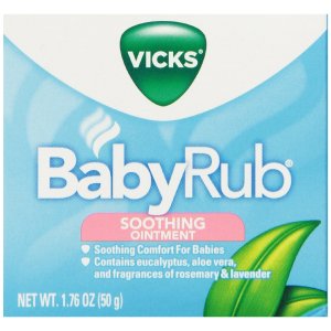 Vicks Babyrub Soothing Ointment 1.76 Oz, 50 g (Pack of 6)