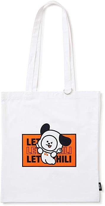 Official Merchandise by Line Friends - Character Bite Canvas Tote Bag