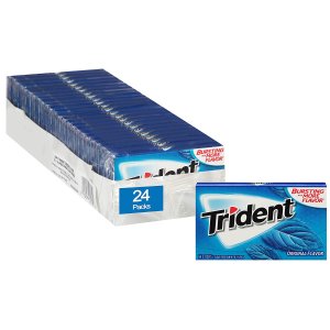 Trident Original Flavor Sugar Free Gum - 24 Packs