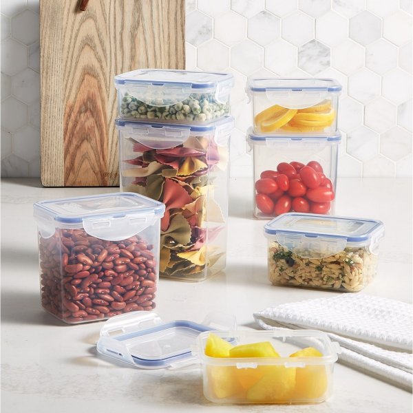 Easy Essentials Rectangular 14-Pc. Food Storage Container Set
