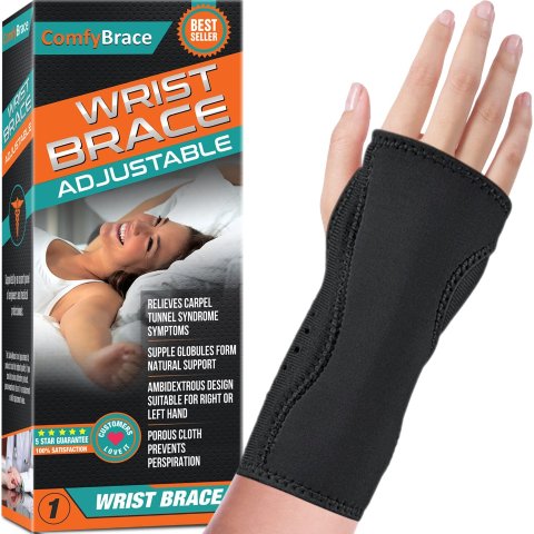 ComfyBrace 可调节式护腕 1个入 缓解手腕酸痛