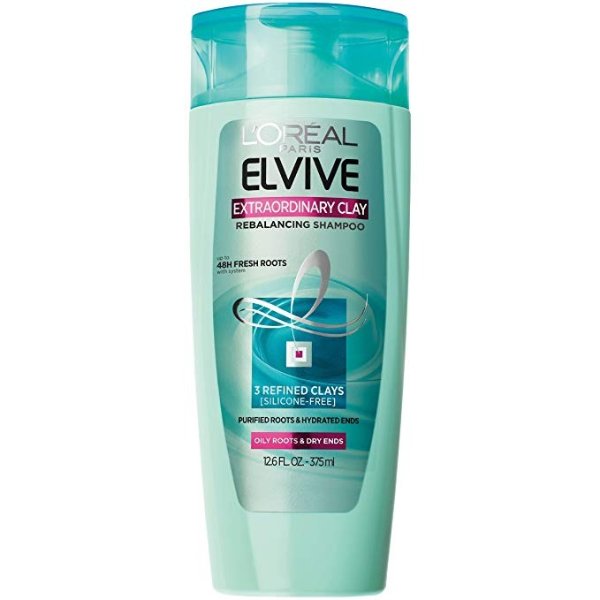 Elvive Extraordinary Clay Rebalancing Shampoo, 12.6 fl. oz. (Packaging May Vary)