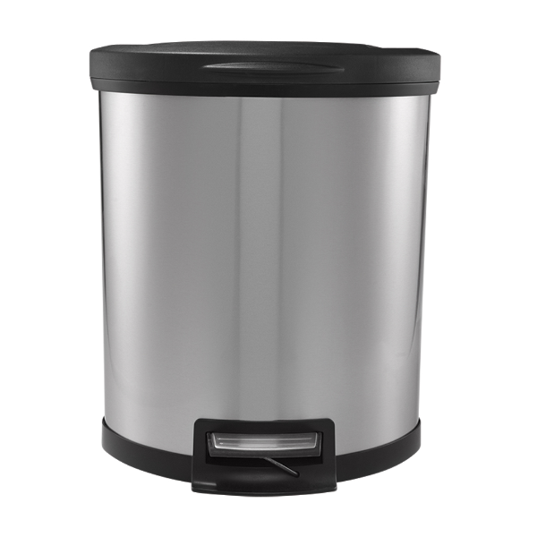Mainstays 13G Stainless Steel Semi-Round Waste Can